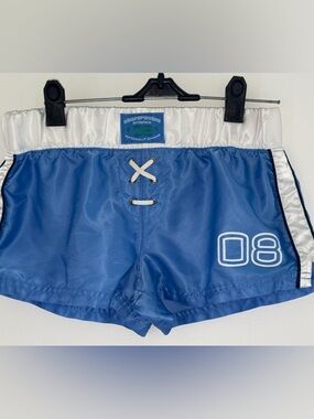 NWOT vintage abercrombie shorts girl's sz L boxing knockout champ